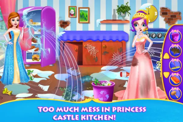 Princess Cleaning Haunted Castle android App screenshot 2