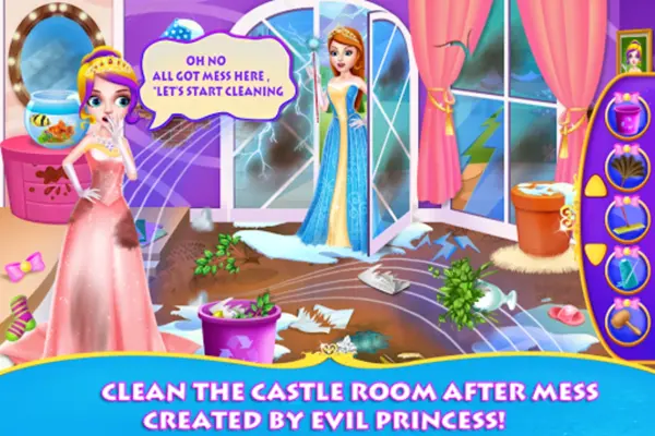 Princess Cleaning Haunted Castle android App screenshot 3