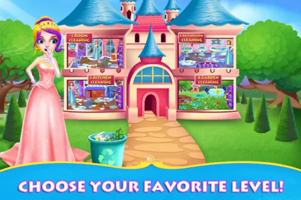 Princess Cleaning Haunted Castle android App screenshot 4