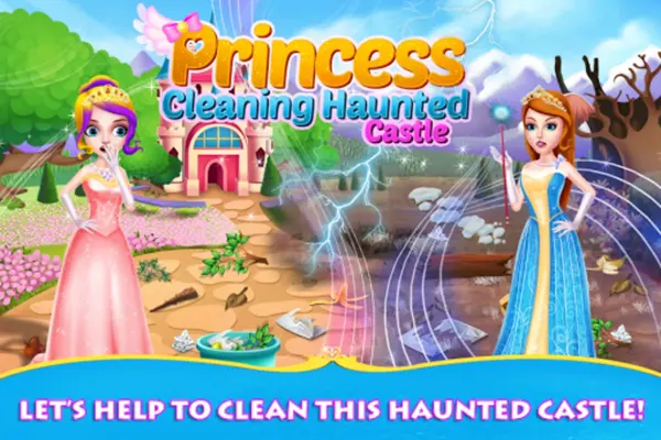 Princess Cleaning Haunted Castle android App screenshot 5